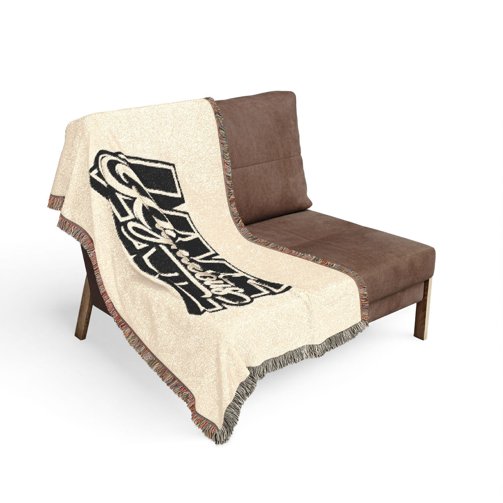 Retro Logo Woven Throw Blanket