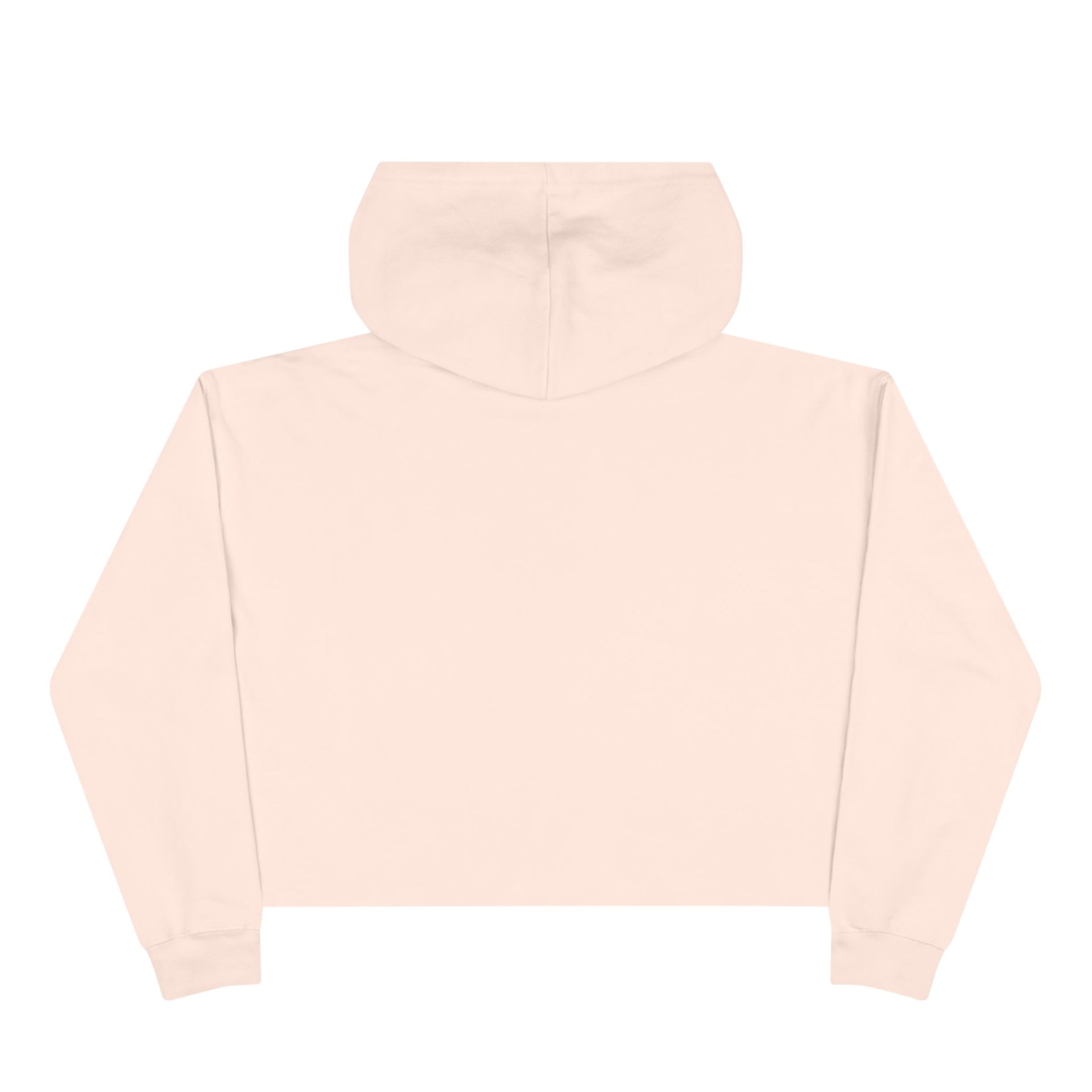 Cropped Script Logo Hoodie — Minimal White Crop Sweatshirt