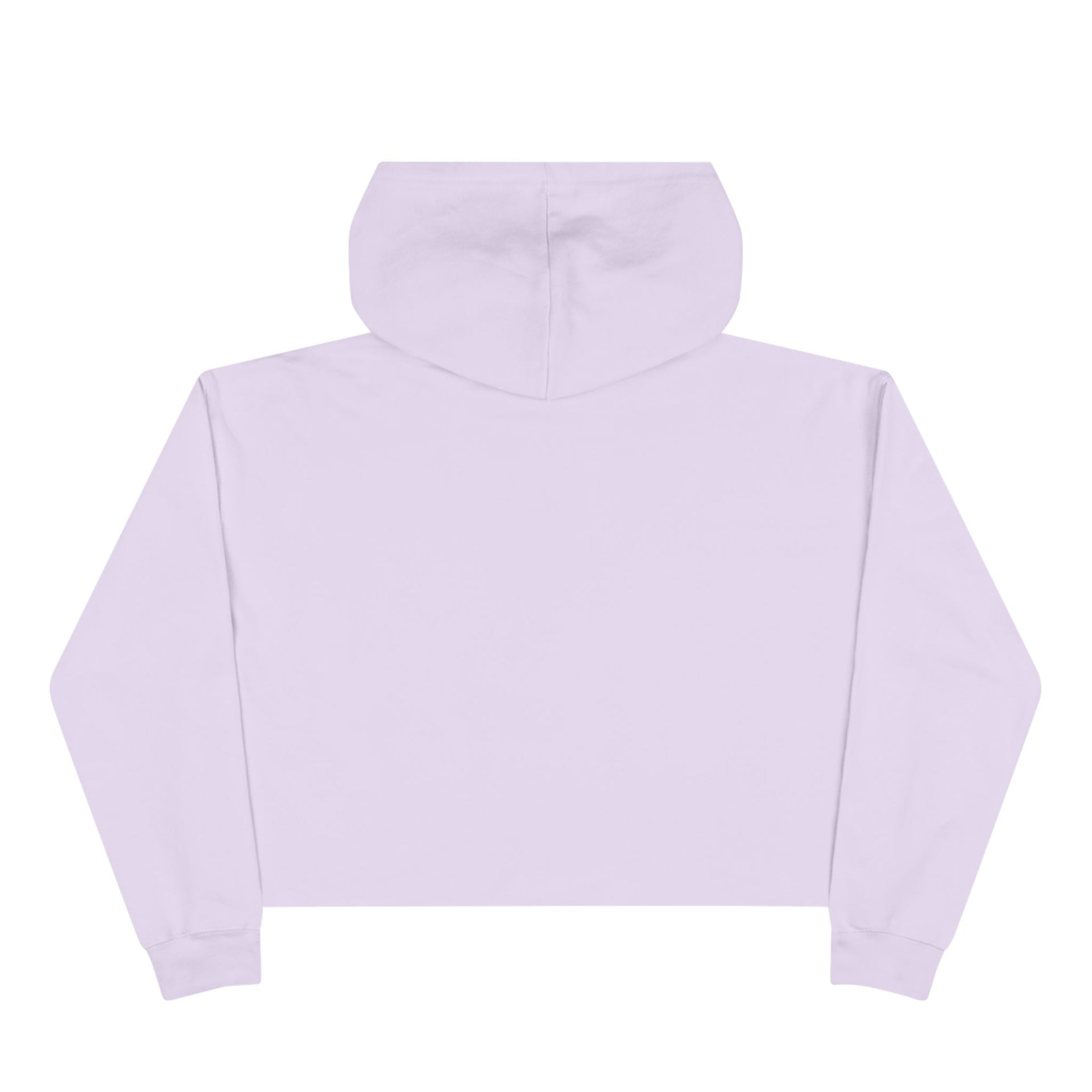 Cropped Script Logo Hoodie — Minimal White Crop Sweatshirt