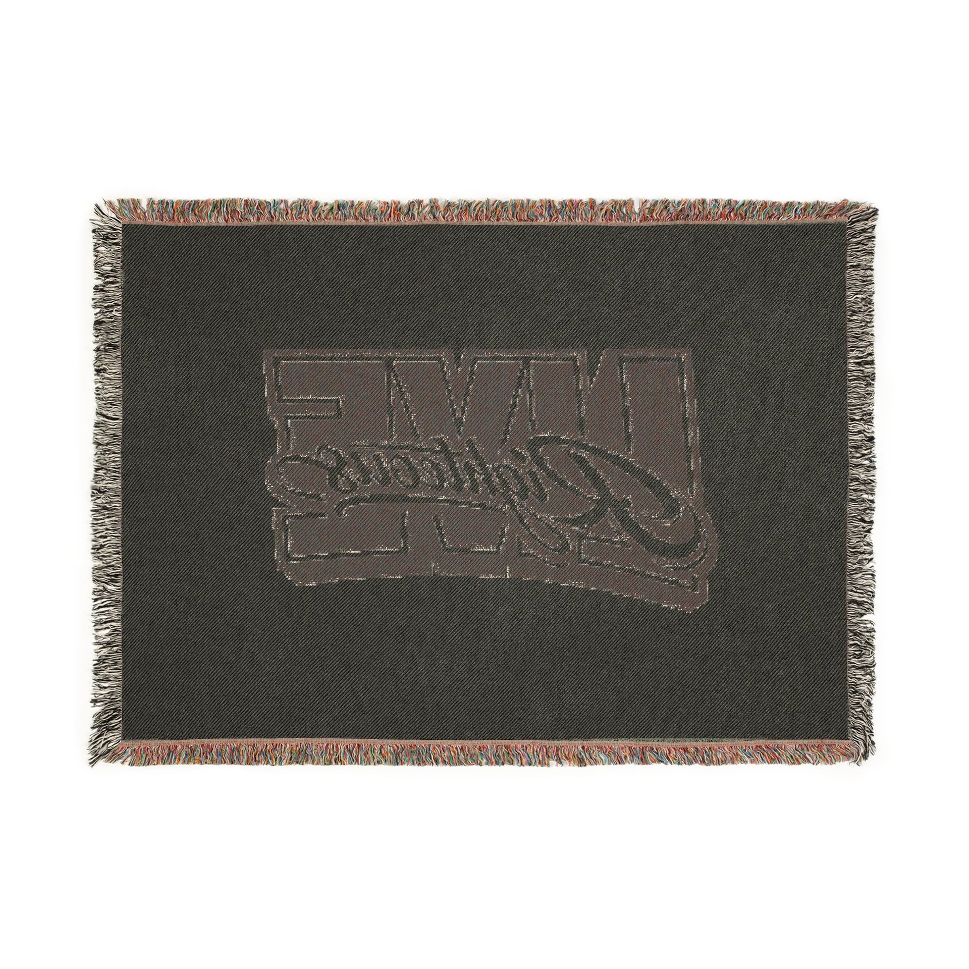 Retro Logo Woven Throw Blanket